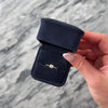 Vintage 14k Yellow & White Gold Old European Cut Diamond Sleek Knife-Edge Shoulder Square-Set Solitaire Ring - Video showing the piece