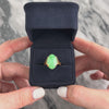 Vintage 18k Rosy Yellow Gold 8.08ct Jade Striking Tall Wire Cabochon Ring - Video showing the piece