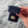 Vintage Heavy 14k Rosy Yellow Gold Jade Sinuous Wrapping Dragon Wide Band Ring - Video showing the piece