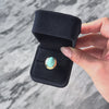 Vintage 10k Yellow Gold 7ct Turquoise Cabochon Cocktail Ring - Video showing the piece