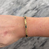 Vintage 14k Yellow Gold 3.16cttw Onyx Striking Navette Brushed Link Bracelet - Video showing the piece