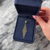 Vintage 14k Yellow Gold Open Teardrop Fringe Dangle Pendant - Video showing the piece