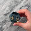 Vintage 14k Yellow Gold Gleaming Artistic Brushstroke Swirl Drop Earrings  - Video showing the piece