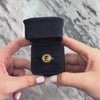 Vintage 18k Yellow Gold 1.72ct Citrine .72cttw Black Diamond White Diamond Vibrant Round Pavã© Halo Ring - Video showing the piece