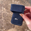 Vintage 18k White & Yellow Gold Old European Cut Diamond Dainty Engraved Shoulder Solitaire Ring - Video showing the piece
