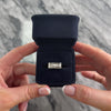 Antique 18k Rosy Yellow Gold Old Mine Cut Diamond Engraved Bar Trio Ring - Video showing the piece