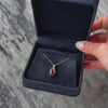 Vintage 14k Yellow Gold 1.7ct Rhodolite Garnet Chic Swirl Pendant - Video showing the piece
