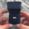 Antique Art Deco Platinum Diamond Stunning Geometric Milgrain Ring - Video showing the piece