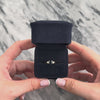Vintage 14k Yellow Gold .99ct Blue Sapphire Diamond Sparkling Classic Ring 7.00