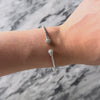Vintage Italian 18k White Gold Diamond Cable Cuff Bracelet - Video showing the piece