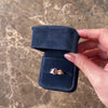 Vintage 14k Yellow Gold 1.94ct Pink Tourmaline Pretty Twist Shoulder Ring - Video showing the piece