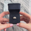 Antique Art Deco 18k White Gold Old European Cut Diamond Striking Intricate Openwork Domed Solitaire Ring - Video showing the piece