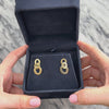 Estate Roberto Coin Italian 18k Yellow Gold Gleaming Oval Link Dangle Earrings - Video showing the piece