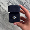 Estate Platinum 2.61ct Sapphire 1.47cttw Diamond GIA Eternity Pavé Ring - Video showing the piece