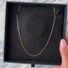 Vintage 10k Yellow Gold Sleek Serpentine Chain Long Necklace - Video showing the piece