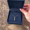 Antique Art Deco Platinum & 14k Yellow Gold Old Mine Cut Diamond Milgrain Bezel Navette Trio Charm / Pendant - Video showing the piece