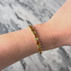 Vintage 14k Gold 11.88cttw Citrine 3.96cttw Peridot Line Bracelet - Video showing the piece