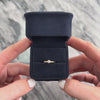 Antique 14k Yellow Gold Old European Cut Diamond Glittering Tall Dainty Solitaire Ring - Video showing the piece