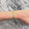 Vintage Italian 14k Yellow Gold Impressive Woven Multi-Texture Bracelet - Video showing the piece