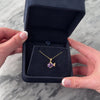Vintage 14k Yellow Gold 2.1ct Amethyst Diamond Purple Fish Pendant - Video showing the piece