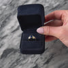 Vintage Heavy Platinum & 18k Yellow Gold Sapphire Diamond Ring - Video showing the piece