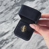 Vintage 14k Yellow Gold 1.1cttw Sapphire 0.546cttw Diamond Cluster Ring - Video showing the piece