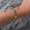 Vintage 14k Yellow Gold Dual Texture Bracelet -Video showing the piece