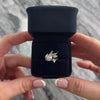 Vintage 14k White Gold 1.0cttw Diamond Dazzling Naturalistic Flourish Ring - Video showing the piece