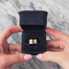 Vintage 14k Yellow & White Gold Gleaming Starry Night Band Ring - Video showing the piece