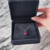 Antique 14k Yellow Gold 1.3ct Synthetic Ruby Bright Scarlet Claw Prong Pendant - Video showing the piece
