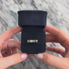Vintage 14k Yellow Gold .59cttw Blue Sapphire Tall Tapered Scallop Ring - Video showing the piece
