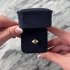 Vintage 18k Yellow Gold Ruby .27cttw Diamond Haloed Cluster Ring - Video showing the piece