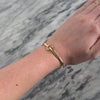 Vintage 14k Rosy Yellow Gold Hook Clasp Bracelet - Video showing the piece