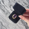 Vintage Large 14k Yellow Gold 14.5ct Amethyst Emerald-Cut Foliate Ring - Video showing the piece