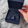 Vintage 14k Yellow & White Gold Lapis Lazuli Amethyst Geometric Duo Pendant - Video showing the piece