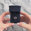 Vintage 14k Yellow Gold 2.83ct Amethyst Diamond Lovely Accented Heart Ring - Video showing the piece