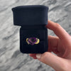 Vintage 18k Yellow Gold 8.34ct Amethyst Diamond Bold Romantic Adorned Heart Cocktail Ring - Video showing the piece