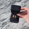 Vintage Heavy 14k Yellow Gold 6ct Watermelon Tourmaline Chic Geometric Ring - Video showing the piece