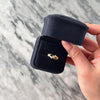 Vintage 14k Yellow Gold Diamond Lovely Crossover Ring 6.75