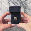 Vintage 14k Yellow Gold Diamond Tahitian Pearl Bold Gleaming Swirl Ring - Video showing the piece