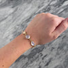 Vintage 14k Yellow Gold 29cttw Moonstone Glowing Cabochon Bracelet - Video showing the piece