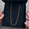 Vintage Italian 14k Yellow Gold Everyday Spiga Chain Necklace - Video showing the piece