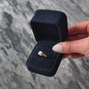 Vintage 14k White Gold Pearl Diamond Lustrous Bypass Ring  - Video showing the piece