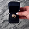 Vintage 14k Rose Gold .85cttw Diamond Crossing Brilliance Wide Band Ring - Video showing the piece