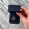 Vintage 14k Yellow Gold 2.08ct Onyx Framed Elongated Oval Ring - Video showing the piece
