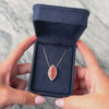 Estate Platinum 8.47ct Peach Rutilated Quartz .69cttw Diamond Necklace 22-24
