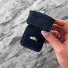 Vintage 18k Yellow Gold & Platinum 1.0ct Diamond Superb Trio Ribbed Solitaire Ring - Video showing the piece