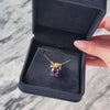 Vintage 14k Yellow Gold 4.27ct Amethyst Statement Pendant - Video showing the piece