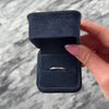 Antique 18k White Gold Dynamic Geometric Eternity Band Ring - Video showing the piece