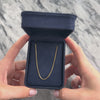 Vintage Italian 18k Yellow Gold 1.3mm Perfect Box Chain - Video showing the piece